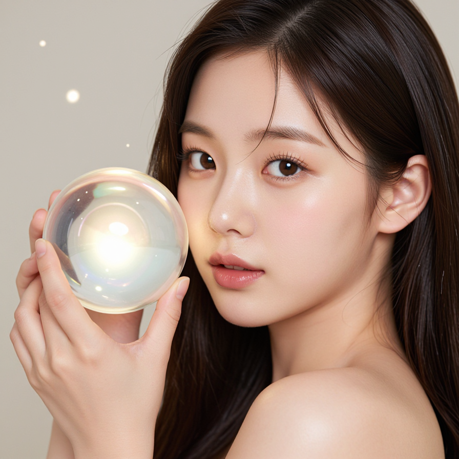 빛나는 구슬을 든 소녀